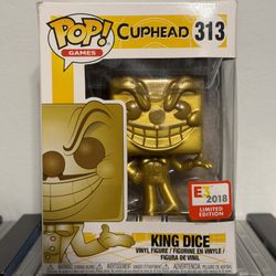 Funko Pop! Vinyl: Cuphead - King Dice (Golden) - Gamestop Exclusive Figure!