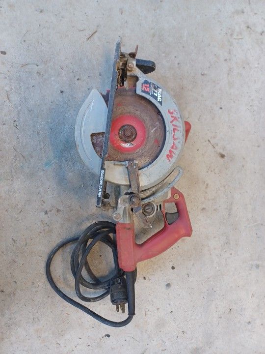 Skilsaw Skil Saw Mag 77 Worm Drive Circular Saw - Working  Perfectly Fine 