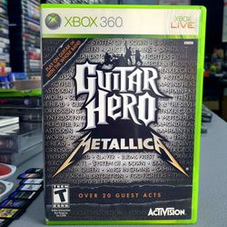 Guitar Hero: Metallica (Microsoft Xbox 360, 2009) *TRADE IN YOUR OLD GAMES/TCG/COMICS/PHONES/VHS FOR CSH OR CREDIT HERE*