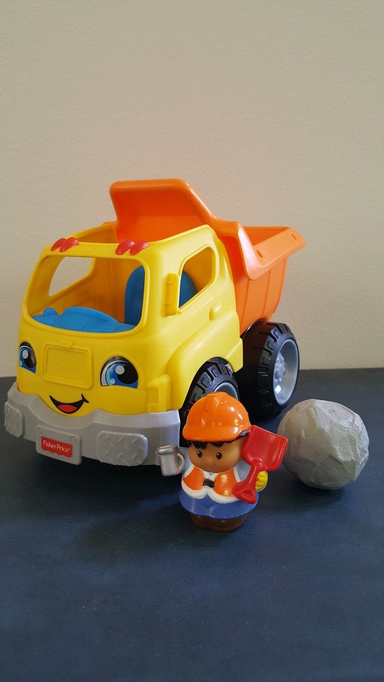FISHER PRICE LITTLE PEOPLE DUMP TRUCK w/SOUNDS