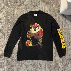 Vintage 1998 Taz Washington Redskins Long Sleeve Shirt CSA Youth L 14/16 USA
