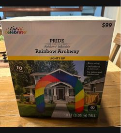 NEW Rainbow inflatable Archway