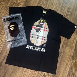 Black Burberry X Bape Shirt