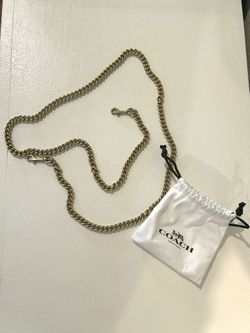 Coach Gold  Chain Strap