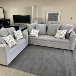 GRAY SOFA LOVESEAT SET‼️