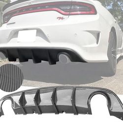 2015-2024 Dodge Charger SRT V3 Rear Diffuser with Reflective Tape PP