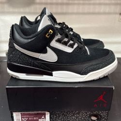 Pre-owned Tinker Black Cement AJ3 (sz10.5)