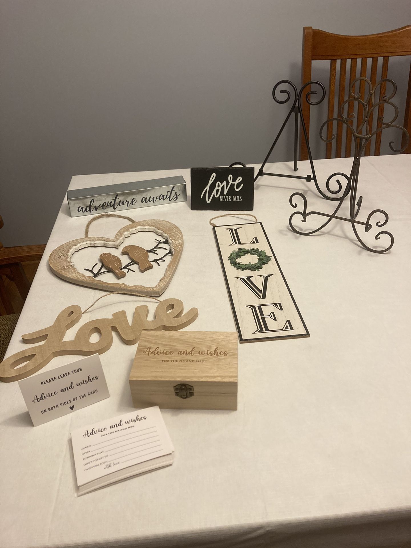 Engagement, Bridal Shower or Wedding Decor