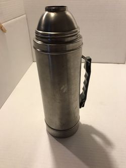 Thermos type hot cold beverage container stainless steel large