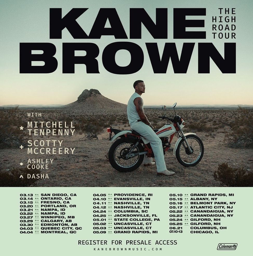 KANE BROWN TICKETS AT THE DUNK