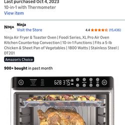 Ninja Air Fryer Toaster Oven