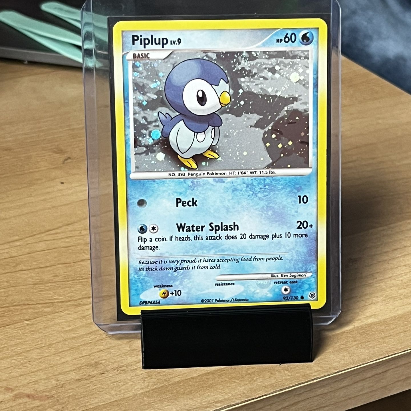 piplup holographic card Piplup REVERSE HOLO card 035/172 Sword & Shield Brilliant Stars 2022 Pokemon