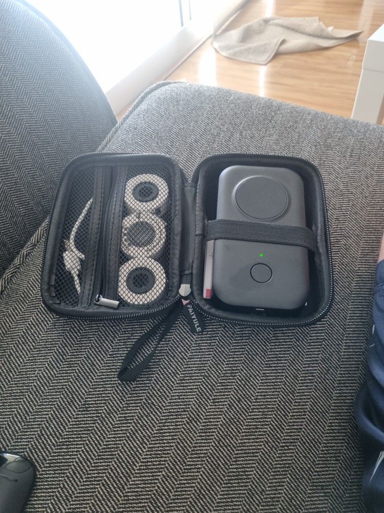 Label Maker Printer + Case + 3 Rolls