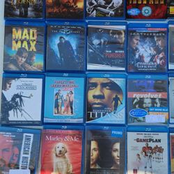 41 Blu Rays, The Ultimate Matrix Collection, and entire Lost Series