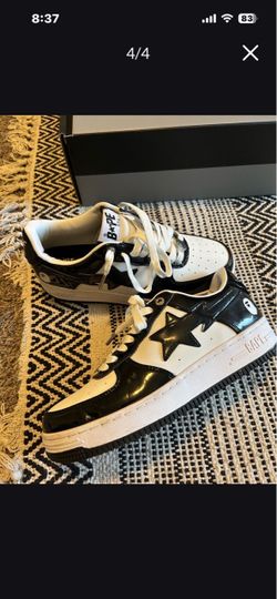 BAPE Bapesta Low-Top Sneakers Black White