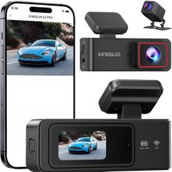 2K Dash Cam Front and Rear with 64GB SD Card