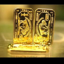 Replica 1 Gram Gold Bar – Buffalo Style – Gold-Plated Novelty