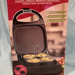 New Brentwood 3 In 1 Breakfast Maker - Egg Bites, Omelets & Breakfast Sandwiches