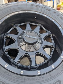 Raceline 17x9 Wheels -12 Offset With Toyo ATIII