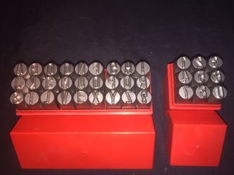 Metal punch stamps- 1/2 inch , 12.5 mm.