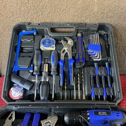 Jar-owl 21V Tool Set with Drill, 350 in-lb Torque, 0-1350RMP Variable Speed