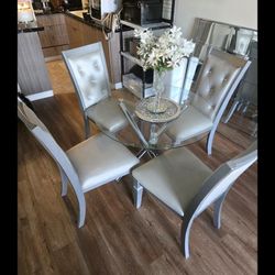 Beautiful Glam Silver Chairs - Set Of 4