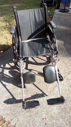 Black Wheelchair 2 Feet Black
