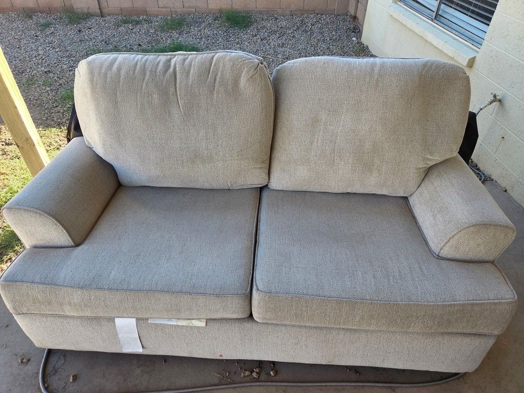 Tan Sofa And Love Seat