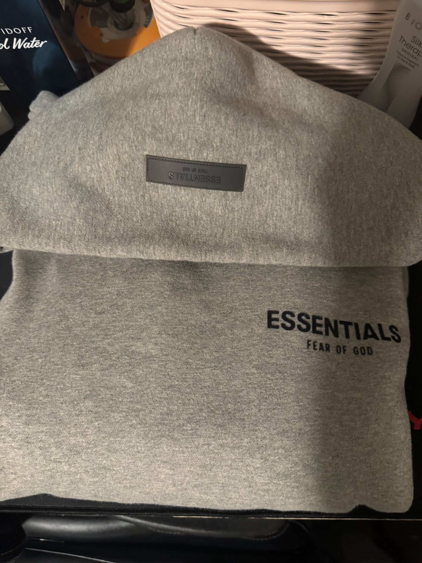 Essentials Dark Oatmeal Size Medium Shrunk To Small