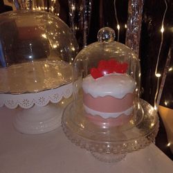 CAKE DECOR STANDS BEAUTIFUL GLASS 