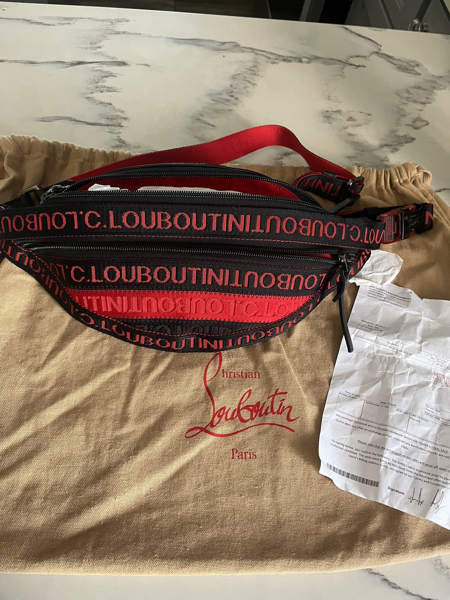 Christian Louboutin Men Belt Bag
