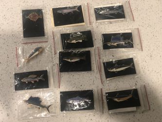 Deep Sea Fishing Pins - 12