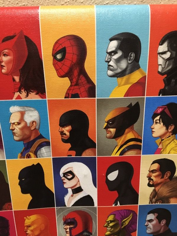 Superhero wall hanging