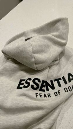 White essential hoodie