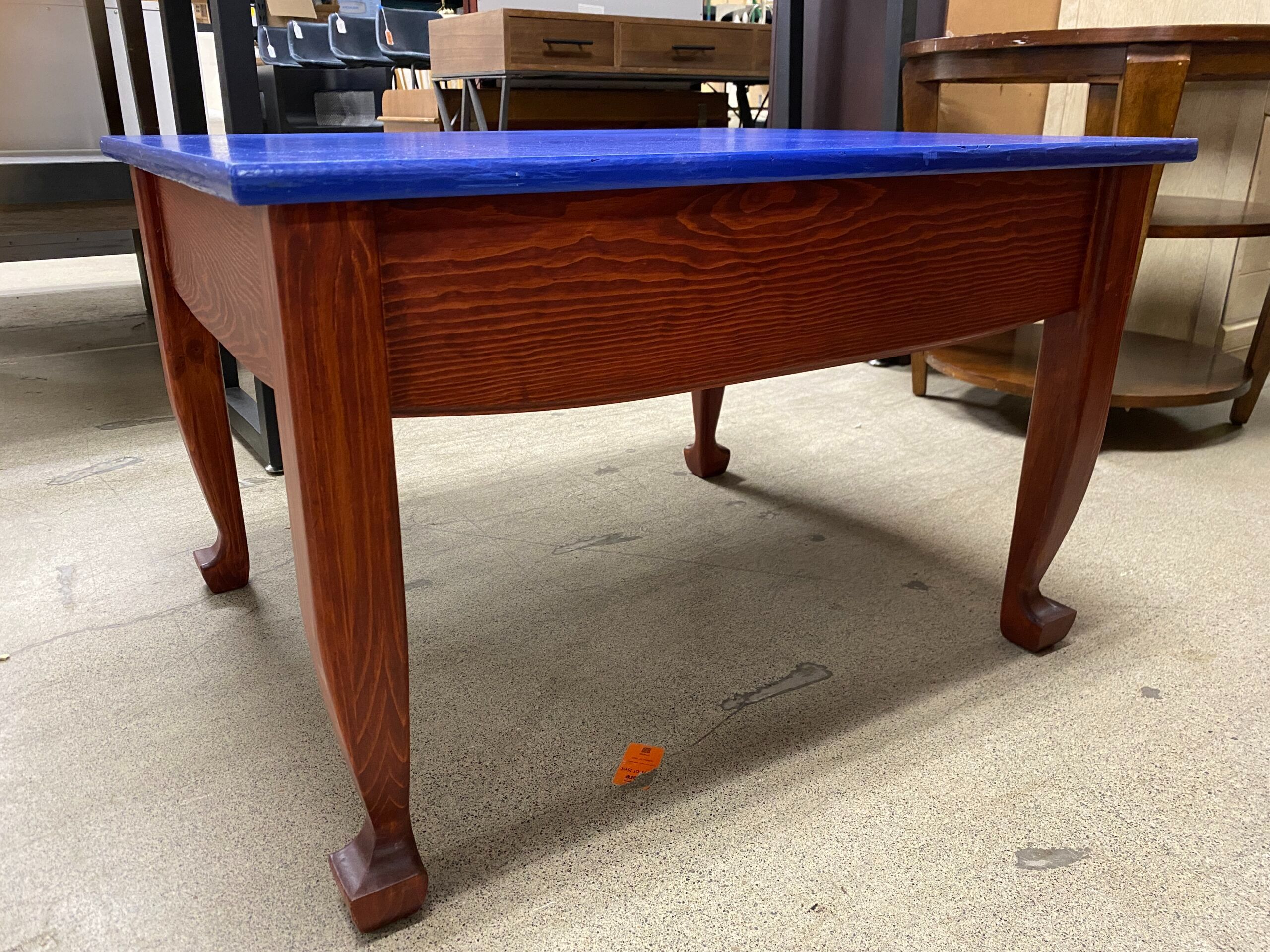 Blue Lift Top Coffee Table