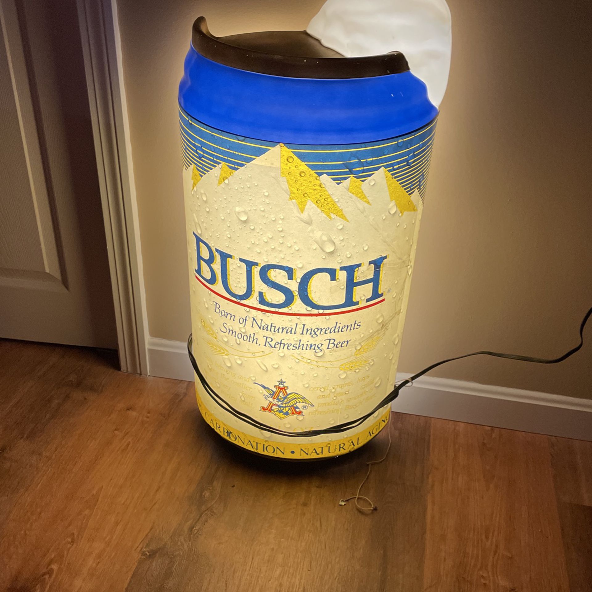 Amazing Lighted Busch (foaming) Can Lighted Sign