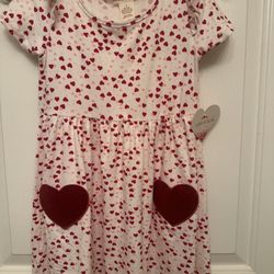 NWT Size 6 Girls Dress “Red Hearts”