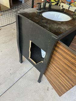 Free Vanity 31 Wide 22 Deep 36 Tall.