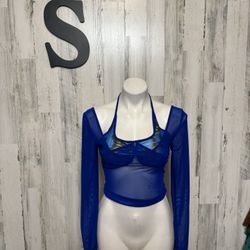 Blue Crop Top 