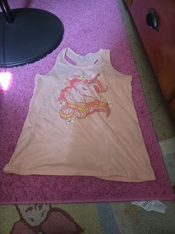 Unicorn tank top size 16 girls