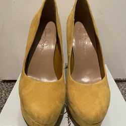Jessica Simpson Mustard Heels
