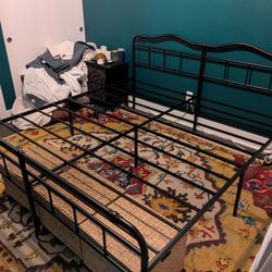 Metal King Bed Frame 