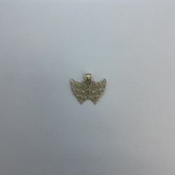 14k Gold Butterfly Pendant. New.