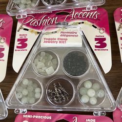 Seven Bracelet Kits, Jade Accents