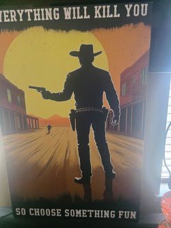'Red Dead ' Novelty Sign canvas Art