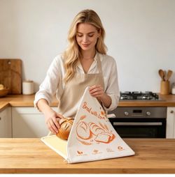 Beeswax Bread Bags with Extra-Wide Zipper Access, 2 Pack XL