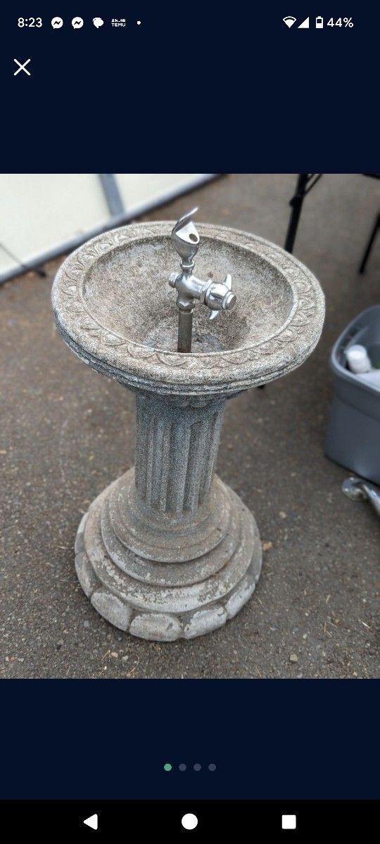 Concrete Water Fountain