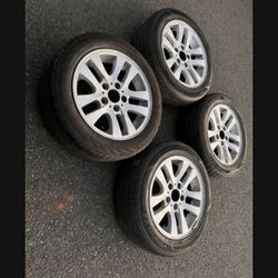 4 —— 205/55r16 5x120 5x4.72 Stock Bmw Wheels Rims Good Tires !!!