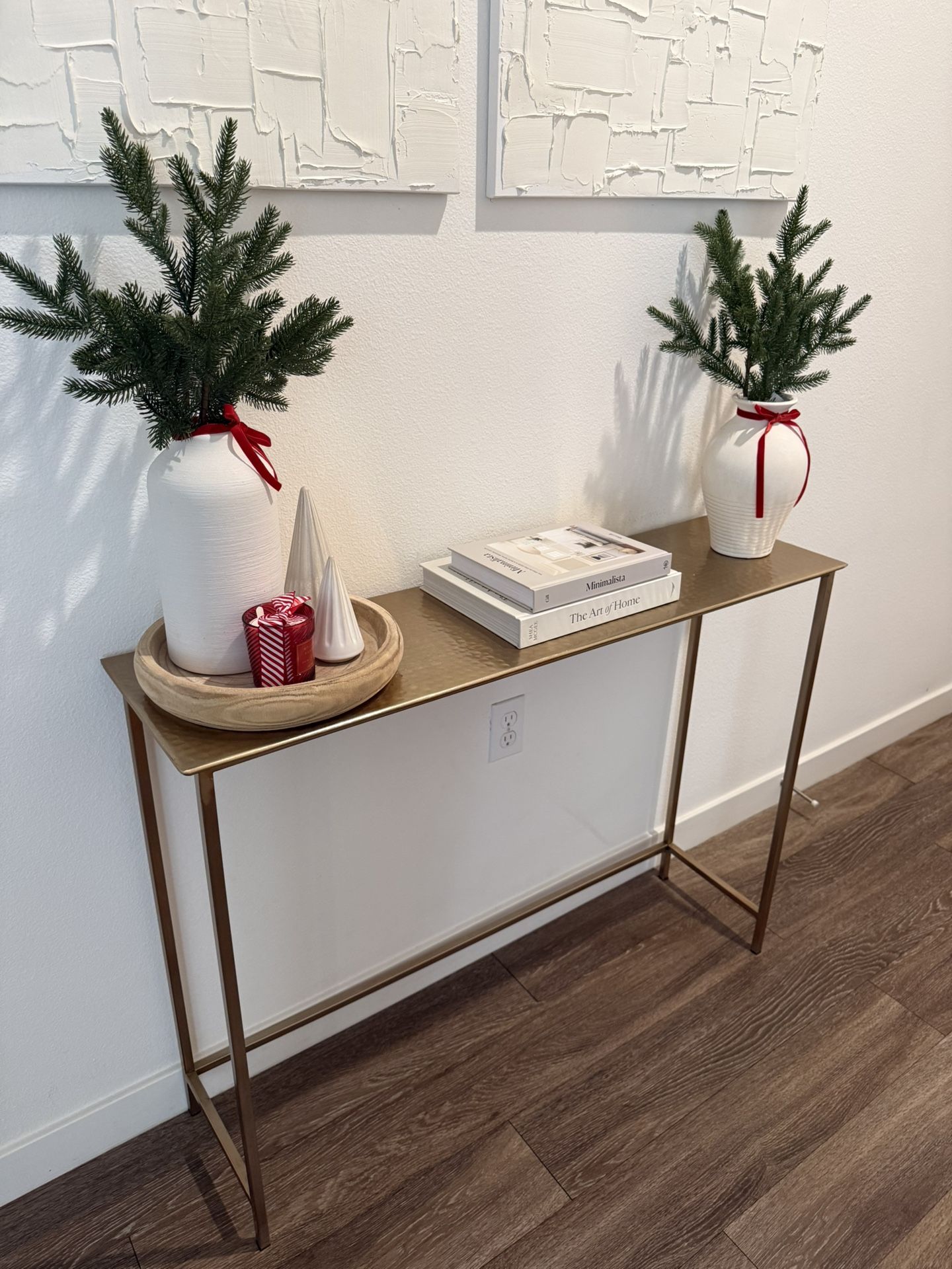 Entryway Table Console (Gold/Brass)