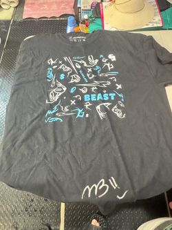 MrBeast Graphic T-Shirt XL with Signature